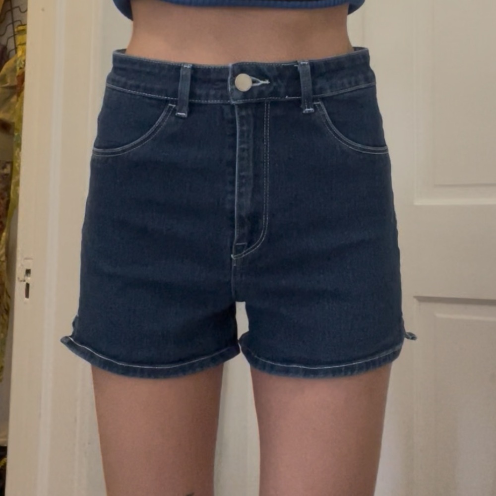 Women's Blue Denim Shorts